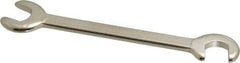 Proto - 11/32" Stubby Open End Wrench - 3-3/4" OAL, Double End, Satin Finish, 15° & 75° Head Angle - USA Tool & Supply