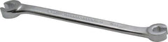 Proto - 7 x 8mm, Chrome Finish, Open End Flare Nut Wrench - 6 Points, 5-11/16" OAL, Steel, Double End Head - USA Tool & Supply