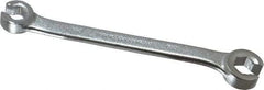 Proto - 9 x 11mm, Chrome Finish, Open End Flare Nut Wrench - 6 Points, 6-5/16" OAL, Steel, Double End Head - USA Tool & Supply