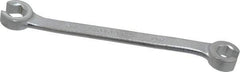 Proto - 10 x 12mm, Chrome Finish, Open End Flare Nut Wrench - 6 Points, 6-15/16" OAL, Steel, Double End Head - USA Tool & Supply