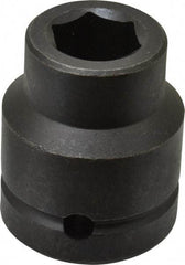 Proto - 1" Drive 7/8" Standard Impact Socket - 6 Points, 2-1/2" OAL - USA Tool & Supply