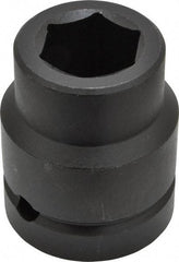 Proto - 1" Drive 1" Standard Impact Socket - 6 Points, 2-1/2" OAL - USA Tool & Supply