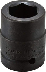 Proto - 1" Drive 1-3/16" Standard Impact Socket - 6 Points, 2-5/8" OAL - USA Tool & Supply