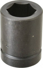 Proto - 1" Drive 1-1/4" Standard Impact Socket - 6 Points, 2-5/8" OAL - USA Tool & Supply
