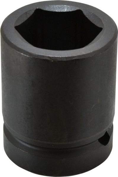 Proto - 1" Drive 1-3/8" Standard Impact Socket - 6 Points, 2-3/4" OAL - USA Tool & Supply