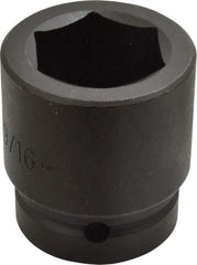 Proto - 1" Drive 1-9/16" Standard Impact Socket - 6 Points, 2-5/8" OAL - USA Tool & Supply