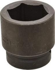 Proto - 1" Drive 1-7/8" Standard Impact Socket - 6 Points, 3" OAL - USA Tool & Supply