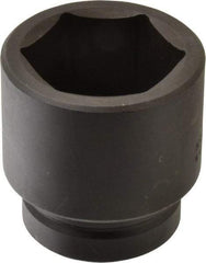 Proto - 1" Drive 2-1/16" Standard Impact Socket - 6 Points, 3-3/32" OAL - USA Tool & Supply