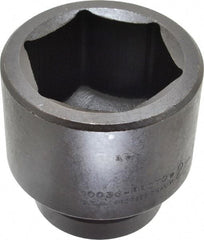 Proto - 1" Drive 2-1/4" Standard Impact Socket - 6 Points, 3-1/4" OAL - USA Tool & Supply