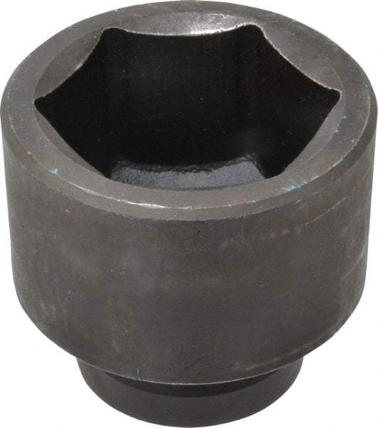 Proto - 1" Drive 2-1/2" Standard Impact Socket - 6 Points, 3-1/2" OAL - USA Tool & Supply