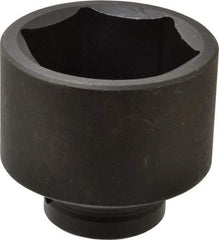 Proto - 1" Drive 3-3/8" Standard Impact Socket - 6 Points, 4-7/16" OAL - USA Tool & Supply