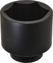 Proto - 1" Drive 3-5/8" Standard Impact Socket - 6 Points, 4-3/4" OAL - USA Tool & Supply