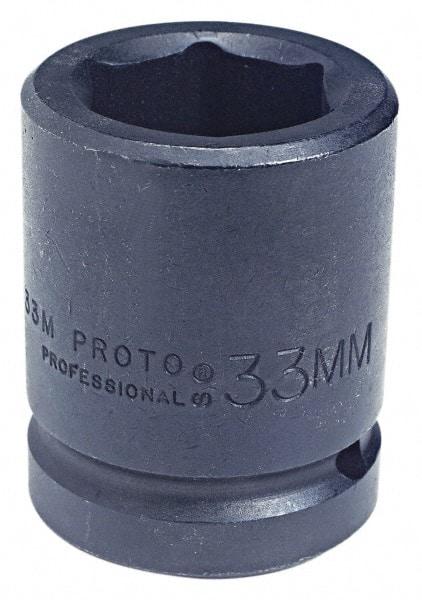 Proto - 1" Drive 28mm Standard Impact Socket - 6 Points, 2-7/16" OAL - USA Tool & Supply
