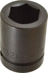 Proto - 1" Drive 32mm Standard Impact Socket - 6 Points, 2-7/16" OAL - USA Tool & Supply