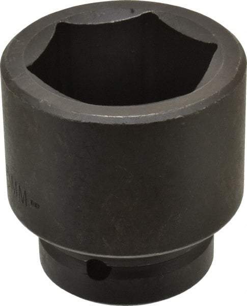 Proto - 1" Drive 55mm Standard Impact Socket - 6 Points, 3-7/64" OAL - USA Tool & Supply