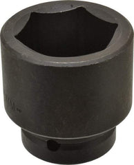 Proto - 1" Drive 55mm Standard Impact Socket - 6 Points, 3-7/64" OAL - USA Tool & Supply