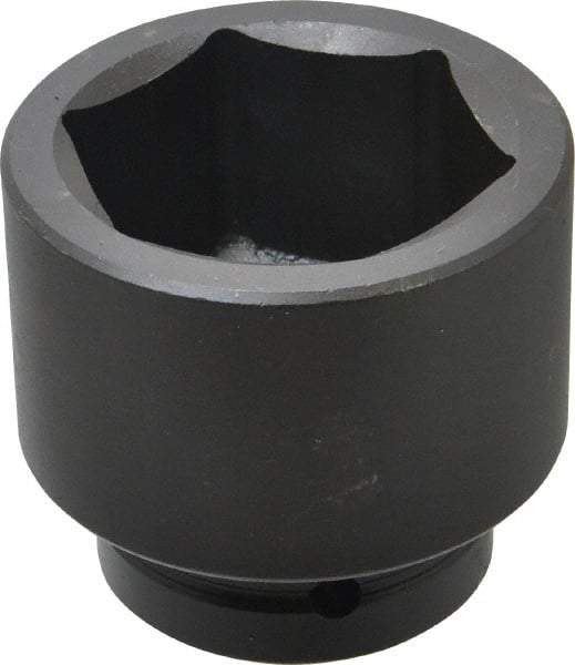 Proto - 1" Drive 65mm Standard Impact Socket - 6 Points, 3-1/2" OAL - USA Tool & Supply