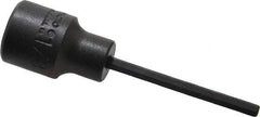 Proto - 3/8" Drive, 1/8" Impact Hex Bit Socket - 1-5/8" Bit Length, 2-23/32" OAL - USA Tool & Supply