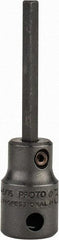 Proto - 3/8" Drive, 3/16" Impact Hex Bit Socket - 1-5/8" Bit Length, 2-23/32" OAL - USA Tool & Supply