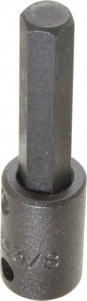 Proto - 3/8" Drive, 3/8" Impact Hex Bit Socket - 1-5/8" Bit Length, 2-23/32" OAL - USA Tool & Supply