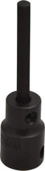Proto - 3/8" Drive, 5mm Impact Hex Bit Socket - 2-23/32" OAL - USA Tool & Supply