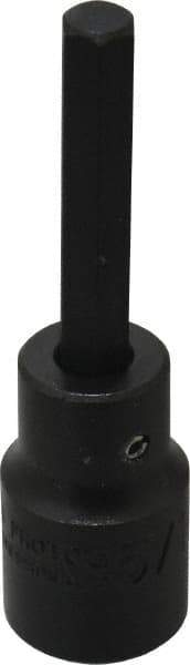Proto - 1/2" Drive, 5/16" Impact Hex Bit Socket - 1-3/4" Bit Length, 3-1/4" OAL - USA Tool & Supply