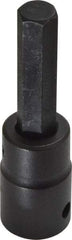 Proto - 1/2" Drive, 7/16" Impact Hex Bit Socket - 1-3/4" Bit Length, 3-1/4" OAL - USA Tool & Supply