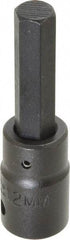 Proto - 1/2" Drive, 12mm Impact Hex Bit Socket - 3-1/4" OAL - USA Tool & Supply