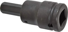 Proto - 3/4" Drive, 5/8" Impact Hex Bit Socket - 1-15/32" Bit Length, 3-27/32" OAL - USA Tool & Supply
