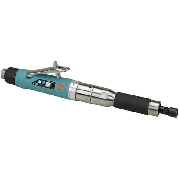 Dynabrade - 1/4" Collet, Straight Handle, Air Extended Length Die Grinder - 20,000 RPM, Rear Exhaust, 44 CFM, 1 hp, 90 psi, 3/8 NPT Inlet - USA Tool & Supply