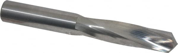 Atrax - 27/64" 135° Spiral Flute Solid Carbide Screw Machine Drill Bit - USA Tool & Supply