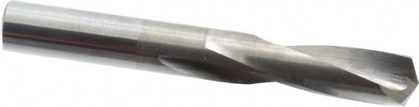 Atrax - 7/16" 135° Spiral Flute Solid Carbide Screw Machine Drill Bit - USA Tool & Supply