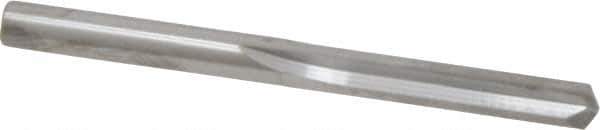 Atrax - 9/16" 135° Spiral Flute Solid Carbide Screw Machine Drill Bit - Bright Finish, Right Hand Cut, 2-1/2" Flute Length, 4" OAL, Split Point, Straight Shank - USA Tool & Supply