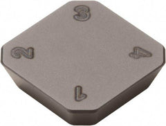 Seco - SEEN42 D16 Grade CBN300 CBN Milling Insert - Uncoated, 1/8" Thick, 1/2" Inscribed Circle, 1/16" Corner Radius - USA Tool & Supply