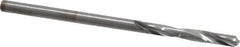 Atrax - #43 135° Spiral Flute Solid Carbide Screw Machine Drill Bit - Bright Finish, Right Hand Cut, 3/4" Flute Length, 1-3/4" OAL, Split Point, Straight Shank - USA Tool & Supply