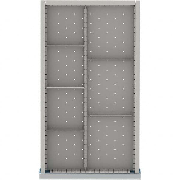 LISTA - 7-Compartment Drawer Divider Layout for 3.15" High Drawers - USA Tool & Supply