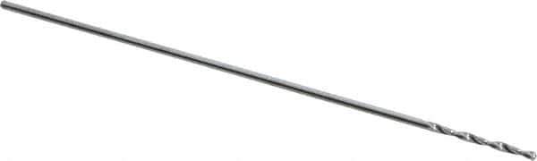 Atrax - #75 118° Solid Carbide Jobber Drill - Bright Finish, Right Hand Cut, Spiral Flute, Straight Shank, 1-1/4" OAL, Standard Point - USA Tool & Supply