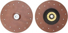 Made in USA - 9" Diam Locking Nut Disc Backing Pad - Soft Density, 10,000 RPM - USA Tool & Supply