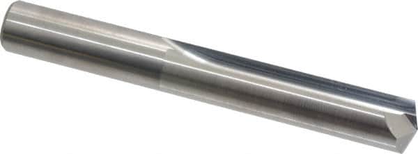 Atrax - 7/16", 140° Point, Solid Carbide Straight Flute Drill Bit - USA Tool & Supply