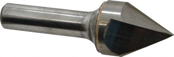 Atrax - 1" Head Diam, 1/2" Shank Diam, 1 Flute 60° Solid Carbide Countersink - USA Tool & Supply