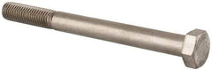 Value Collection - M12x1.75mm Metric Coarse, 130mm Length Under Head Hex Head Cap Screw - Partially Threaded, Grade 18-8 Stainless Steel, Uncoated, 19mm Hex - USA Tool & Supply