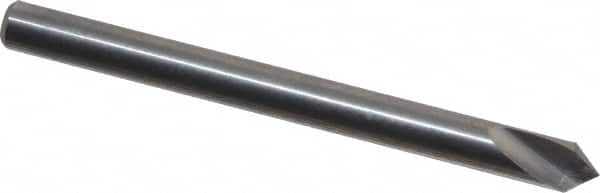 Atrax - 1/8" Head Diam, 1/8" Shank Diam, 1 Flute 82° Solid Carbide Countersink - USA Tool & Supply