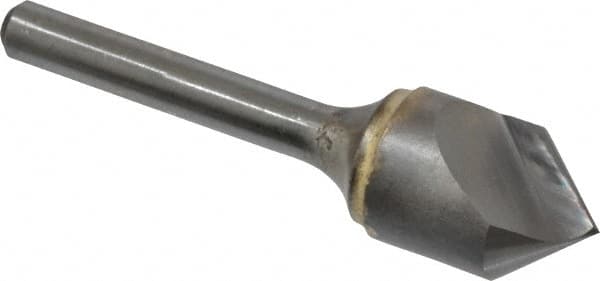 Atrax - 5/8" Head Diam, 1/4" Shank Diam, 1 Flute 82° Solid Carbide Countersink - USA Tool & Supply