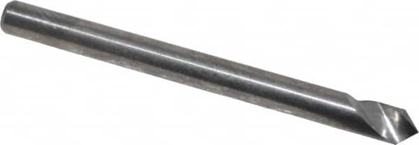 Atrax - 1/8" Head Diam, 1/8" Shank Diam, 1 Flute 90° Solid Carbide Countersink - USA Tool & Supply