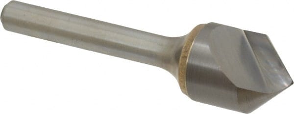 Atrax - 5/8" Head Diam, 1/4" Shank Diam, 1 Flute 90° Solid Carbide Countersink - USA Tool & Supply
