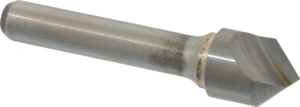 Atrax - 5/8" Head Diam, 3/8" Shank Diam, 1 Flute 90° Solid Carbide Countersink - USA Tool & Supply