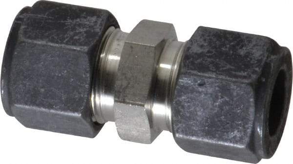 Parker - 1/2" OD, Stainless Steel Union - 13/16" Hex, Comp x Comp Ends - USA Tool & Supply