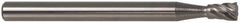 Atrax - 3/8" Cut Diam, 1/4" Shank Diam, Inverted Cone Head Single Cut Burr - Carbide, Flat End, 3/8" LOC, 2-1/4" OAL - USA Tool & Supply