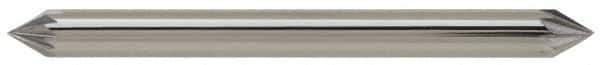 SGS Pro - 5/8" Cut Diam, 1/4" Shank Diam, Cone Head Single Cut Burr - Carbide, Point End, 9/16" LOC, 2-5/16" OAL - USA Tool & Supply