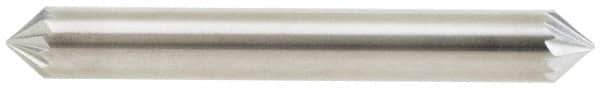 Atrax - 1/4" Cut Diam, 1/4" Shank Diam, Cone Head Single Cut Burr - Carbide, Point End, 1/8" LOC - USA Tool & Supply